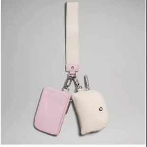 Lululemon Dual pouch wristlet pink